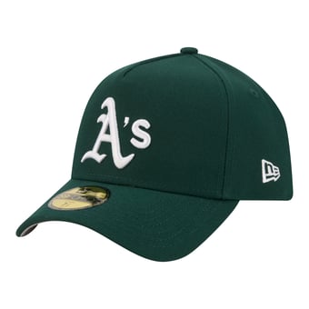 Men's New Era  Green Athletics A-Frame 59FORTY Fitted Hat