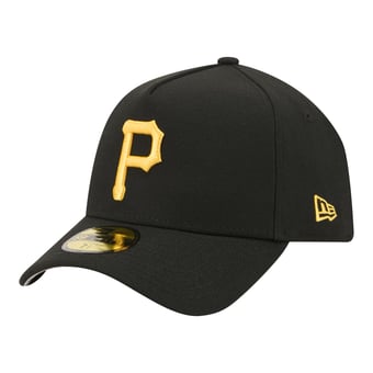 Men's New Era  Black Pittsburgh Pirates A-Frame 59FORTY Fitted Hat