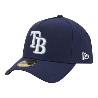 Men's New Era  Navy Tampa Bay Rays A-Frame 59FORTY Fitted Hat