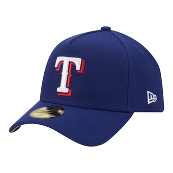 Men's New Era  Royal Texas Rangers A-Frame 59FORTY Fitted Hat