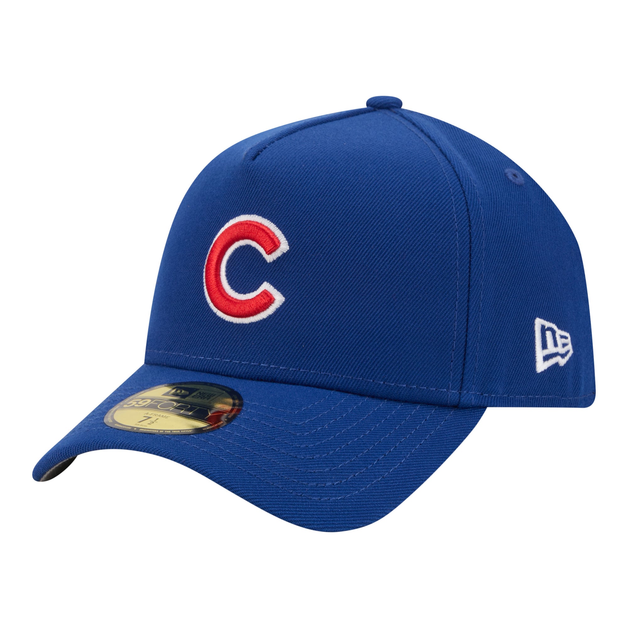 Men's New Era  Blue Chicago Cubs A-Frame 59FORTY Fitted Hat