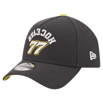 Men's New Era  Black Carson Hocevar Upside-Down Chain Stitch A-Frame 9FORTY Adjustable Hat