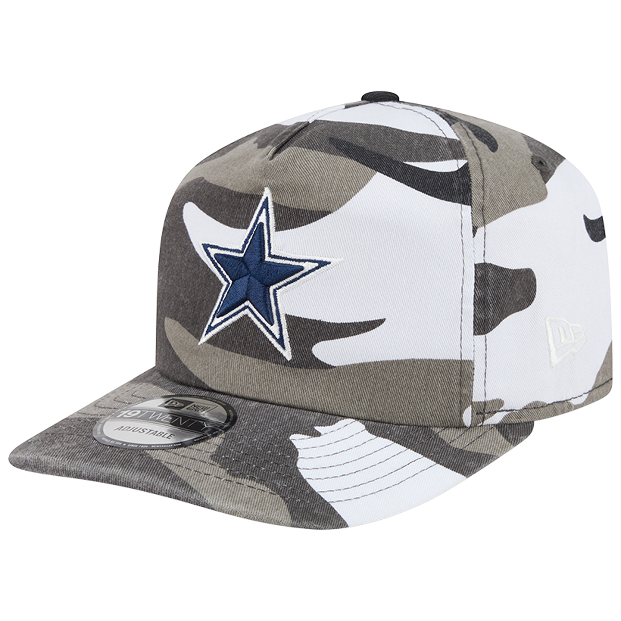 Men's New Era  Camo Dallas Cowboys Washed Camo Adjustable Hat