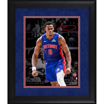 Jalen Duren Detroit Pistons Facsimile Signature Framed 11" x 14" Spotlight Photograph