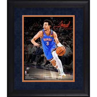 Jared McCain Oklahoma City Thunder Facsimile Signature Framed 11" x 14" Spotlight Photograph