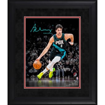 Deni Avdija Portland Trail Blazers Facsimile Signature Framed 11" x 14" Spotlight Photograph