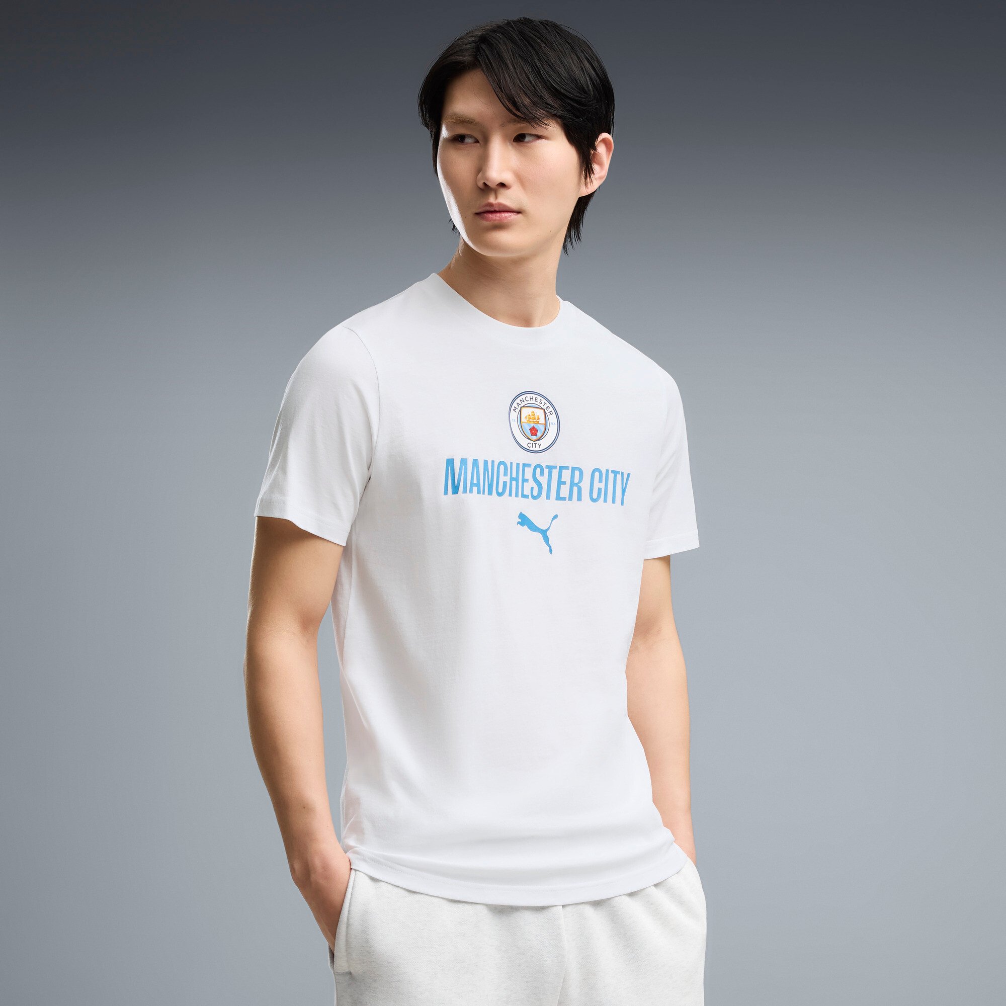 Men's Puma  White Manchester City ftblCulture T-Shirt