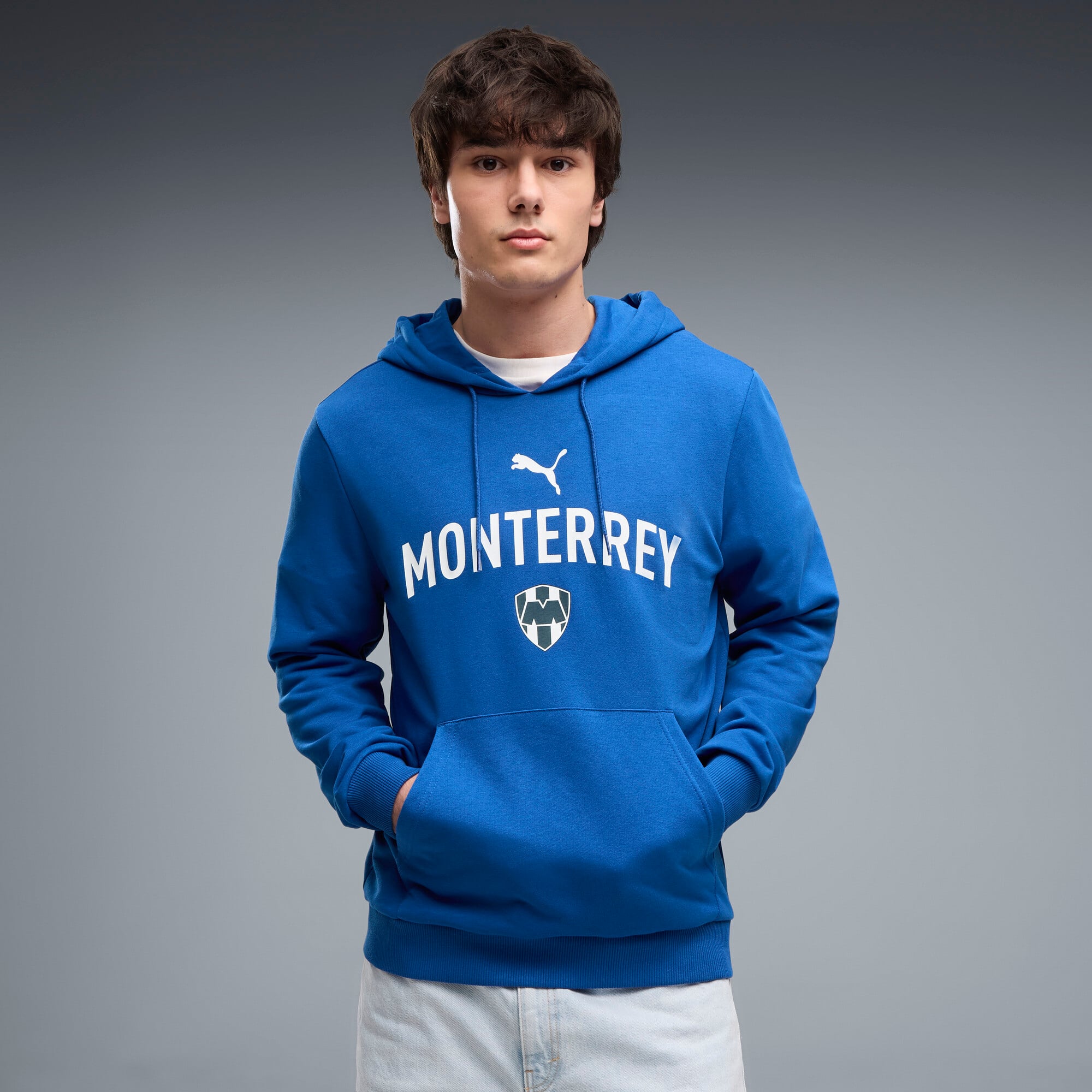 Men's Puma  Blue CF Monterrey ftblCulture Hoodie