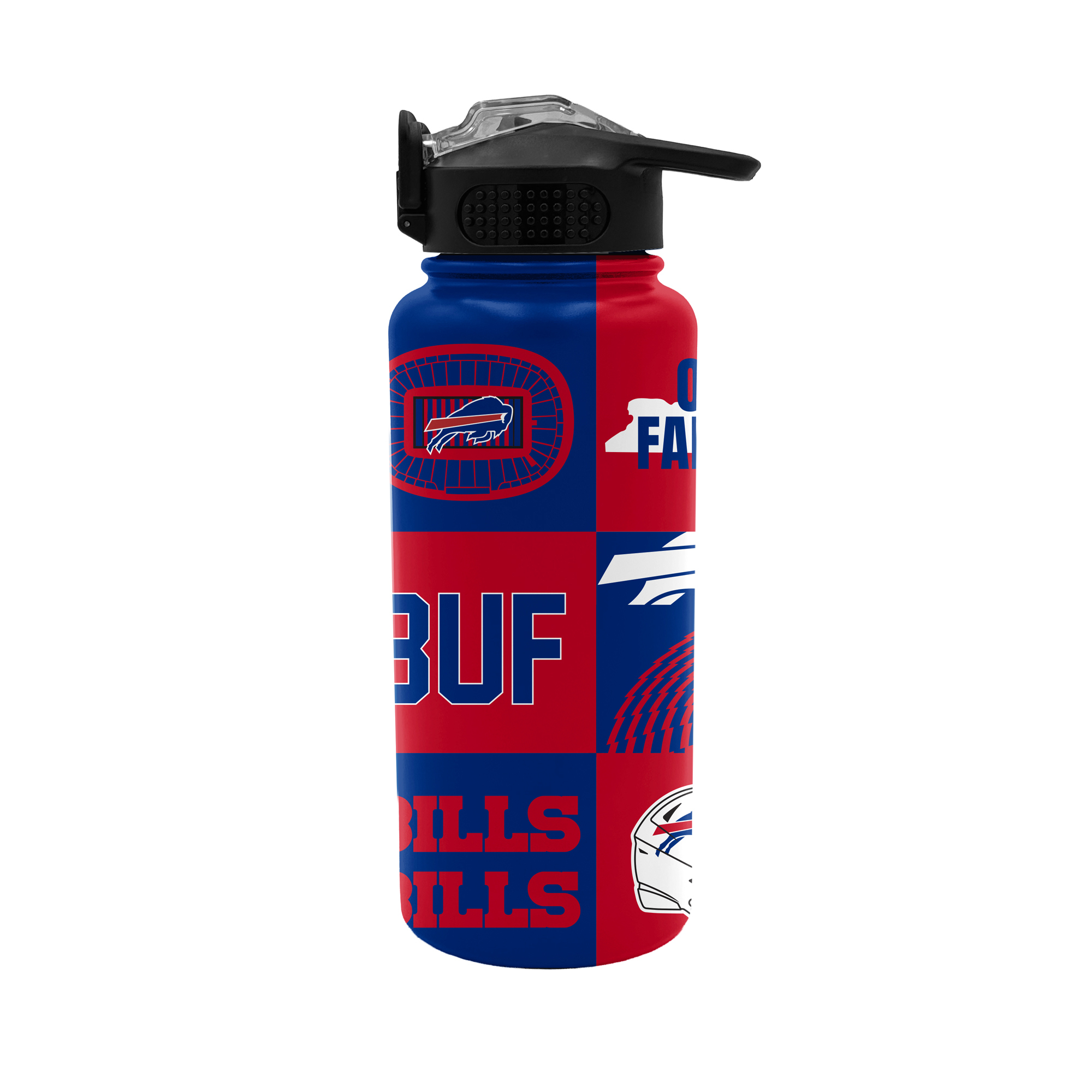 Pegasus Buffalo Bills 32oz. Local Slogan Press Top Water Bottle