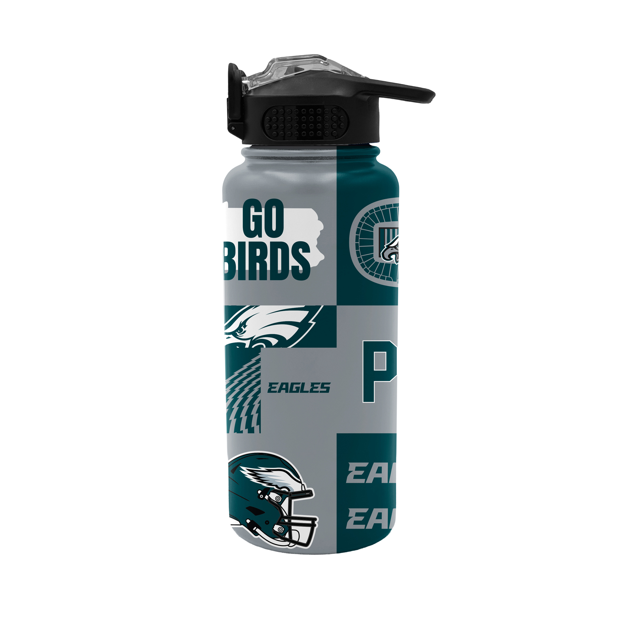 Pegasus Philadelphia Eagles 32oz. Local Slogan Press Top Water Bottle