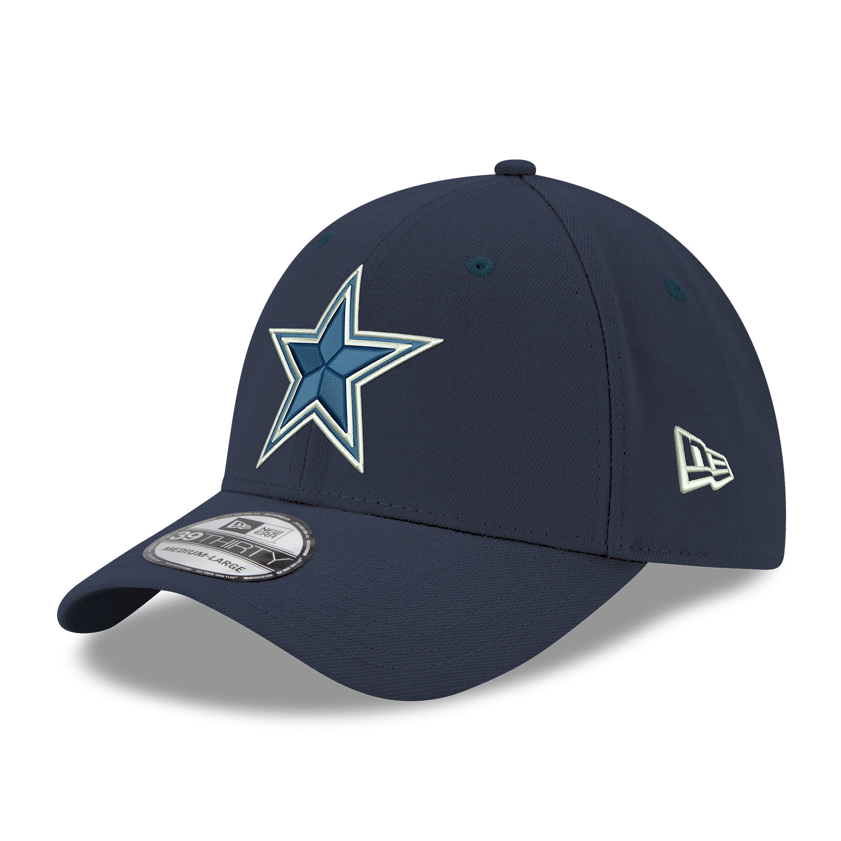 Men's New Era  Navy Dallas Cowboys Core Team 39THIRTY Flex Hat