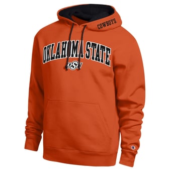 Men's Champion  Orange Oklahoma State Cowboys Arch Tackle Twill Hoodie