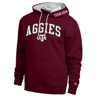 Men's Champion  Maroon Texas A&M Aggies Arch Tackle Twill Hoodie