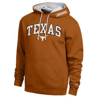 Men's Champion  Texas Orange Texas Longhorns Arch Tackle Twill Hoodie