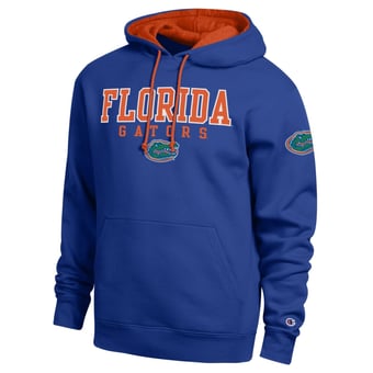 Men's Champion  Royal Florida Gators Contrast Hoodie