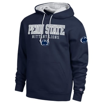 Men's Champion  Navy Penn State Nittany Lions Contrast Hoodie