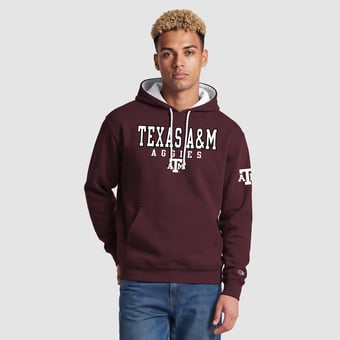 Men's Champion  Maroon Texas A&M Aggies Contrast Hoodie