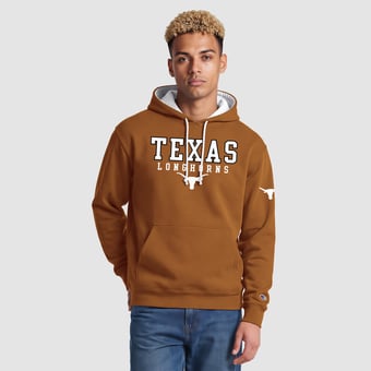 Men's Champion  Texas Orange Texas Longhorns Contrast Hoodie