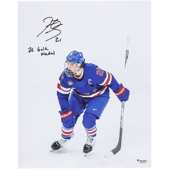 Hilary Knight Team USA Autographed 16" x 20" 2026 Winter Olympics Gold Medal Winner Celebration Photograph with "26 Gold Medal" Inscription