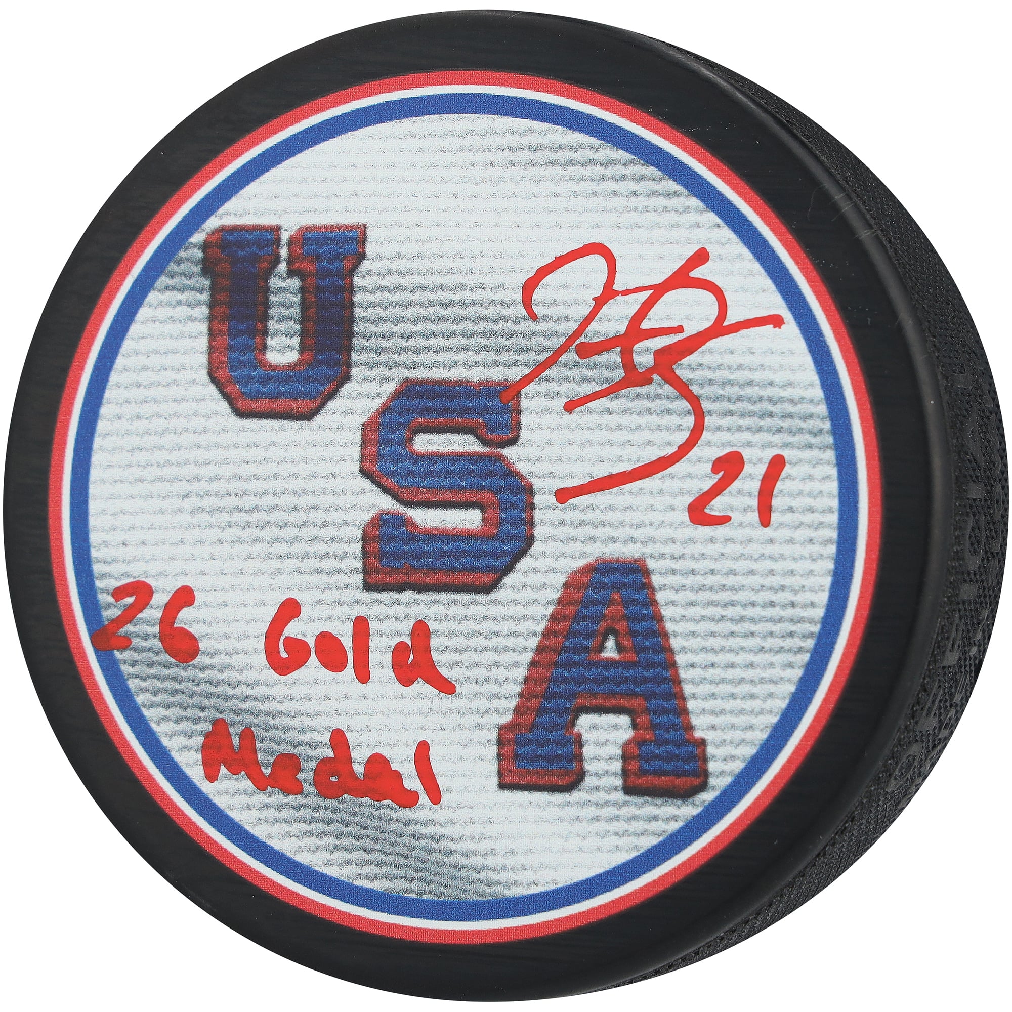 Hilary Knight Team USA Autographed 2026 Winter Olympics Hockey Puck with "26 Gold Medal" Inscription
