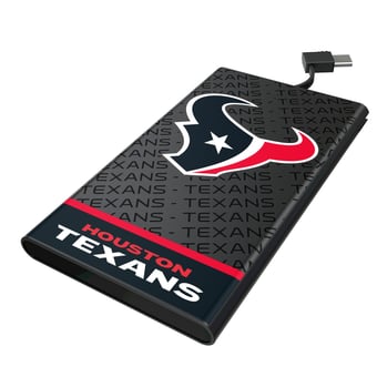 Keyscaper Houston Texans 5000mAh Flat Powerbank
