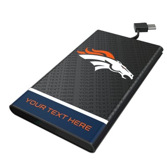 Keyscaper Denver Broncos Personalized 5000mAh Flat Powerbank