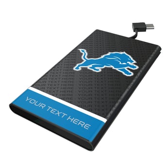Keyscaper Detroit Lions Personalized 5000mAh Flat Powerbank