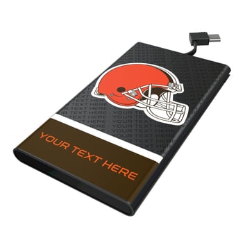 Keyscaper Cleveland Browns Personalized 5000mAh Flat Powerbank