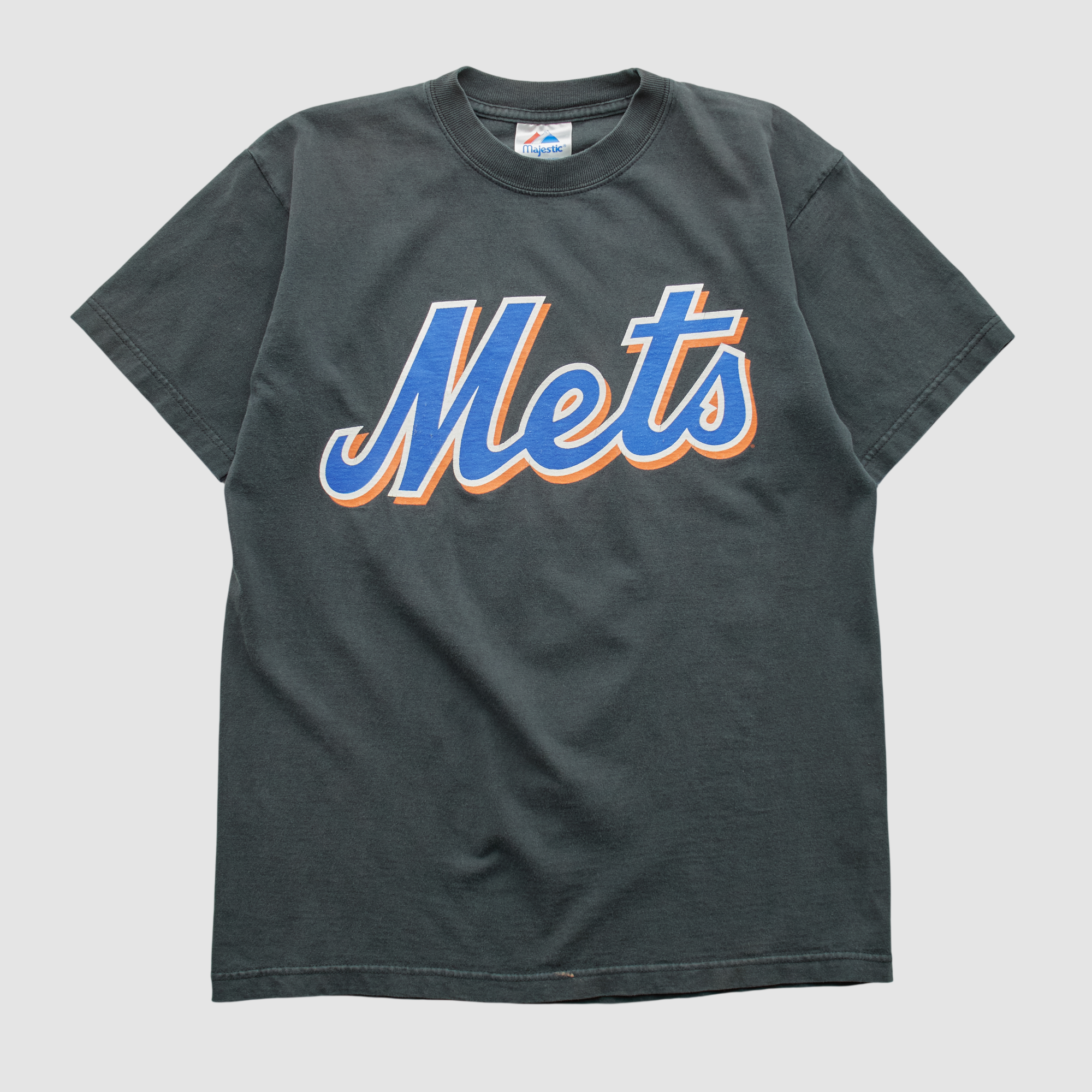New York Mets Majestic 2000s T-shirt – Black – XS by Fanatics Real Vintage