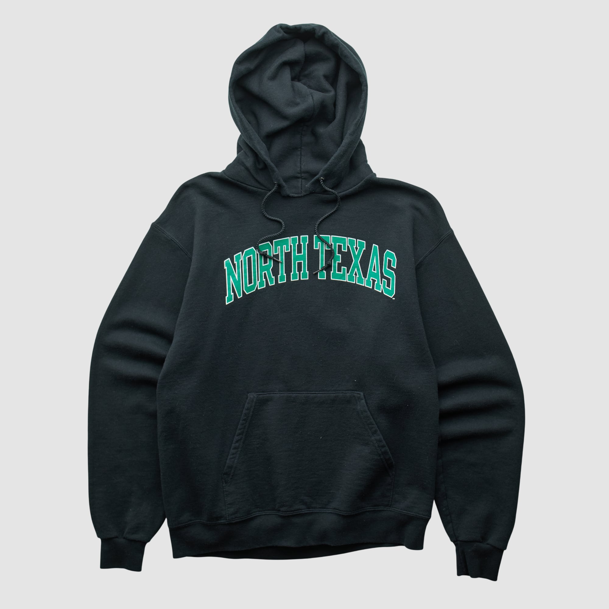 North Texas Mean Green Champion 2000s Hooded Pullover Sweatshirt - Black - S by Fanatics Real Vintage