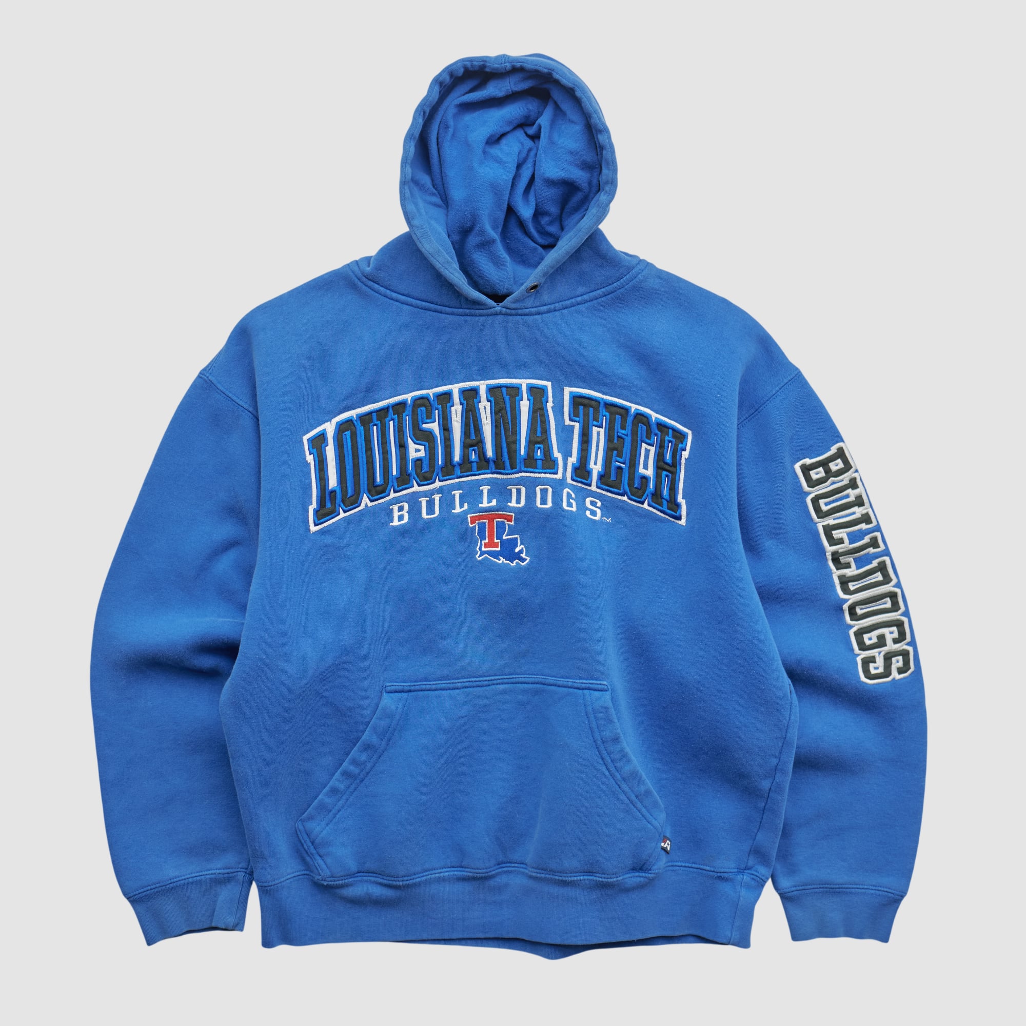 Louisiana Tech Bulldogs J America Sportswear 2010s Hooded Pullover Sweatshirt - Blue - XS by Fanatics Real Vintage