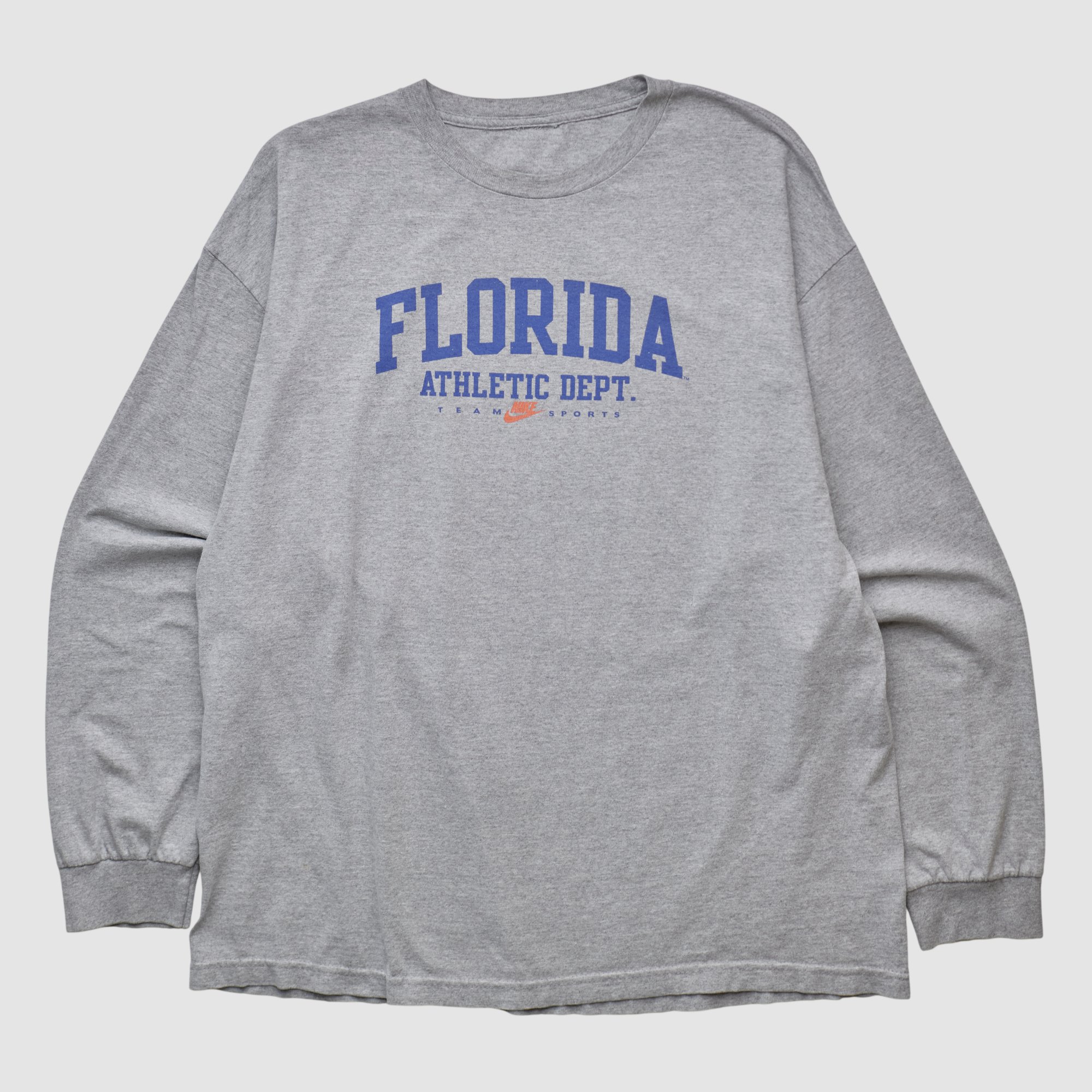 Florida Gators Nike 2000s Long Sleeve T-shirt - Heather Gray - XL by Fanatics Real Vintage
