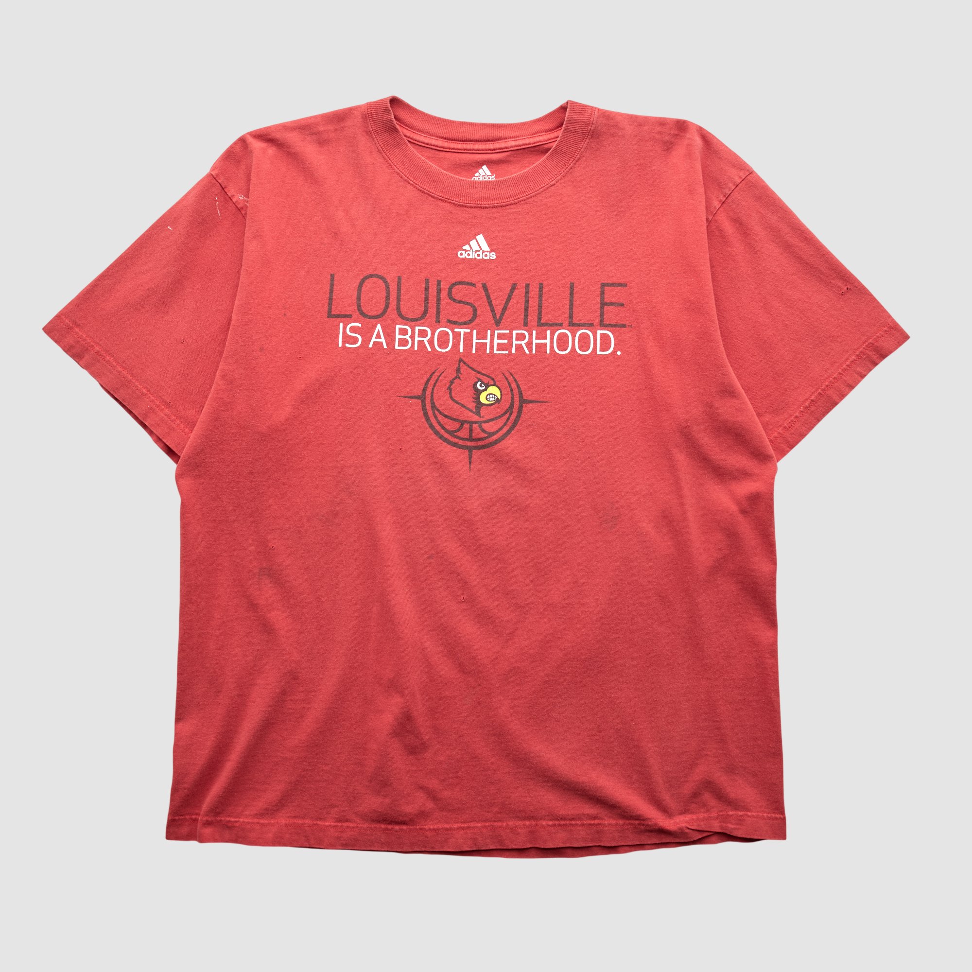 Louisville Cardinals Adidas 2000s T-shirt - Red - M by Fanatics Real Vintage