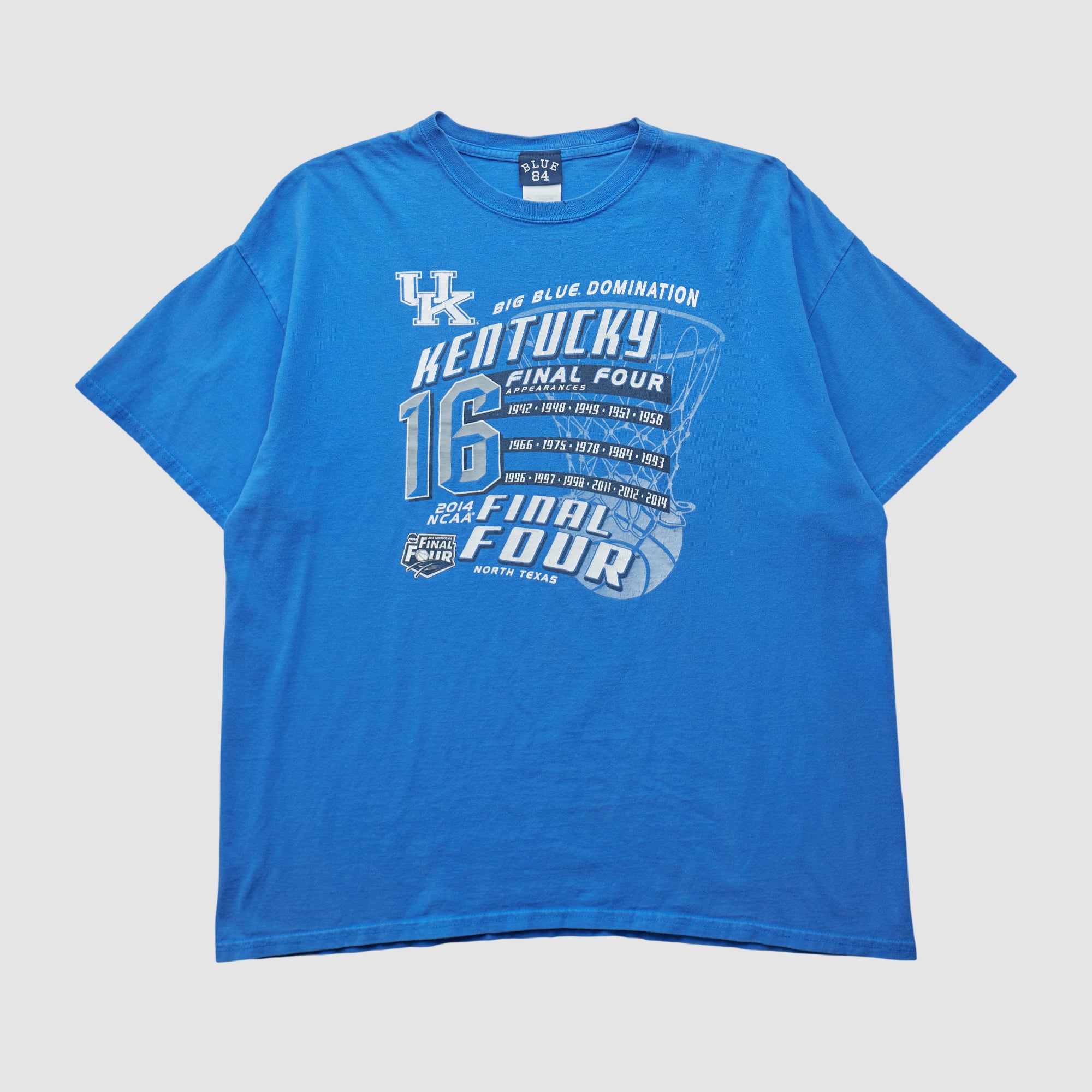 Kentucky Wildcats Blue 84 2014 T-shirt - Blue - L by Fanatics Real Vintage