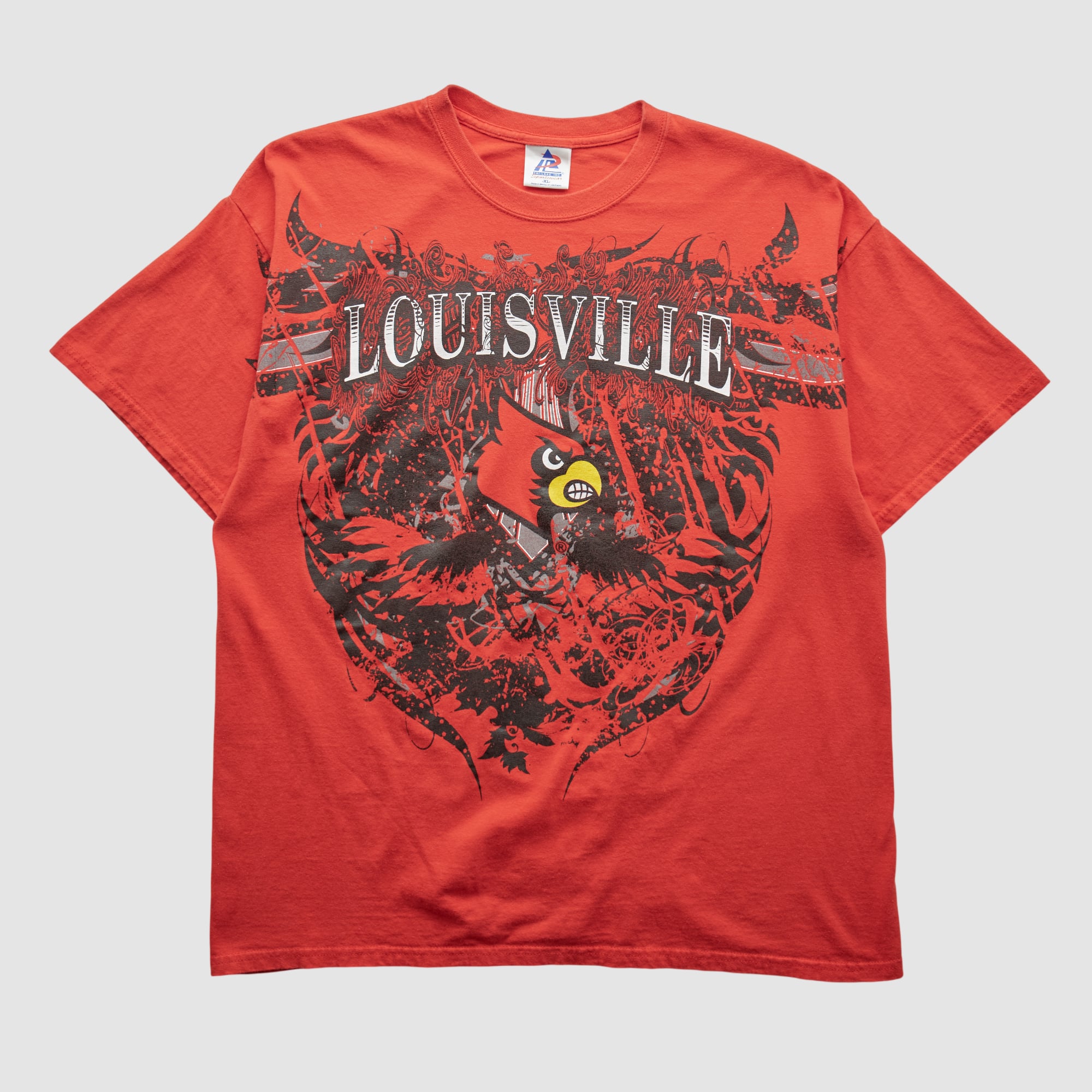 Louisville Cardinals Tri-Lake Inc Sportswear 2010s T-shirt - Red - L by Fanatics Real Vintage