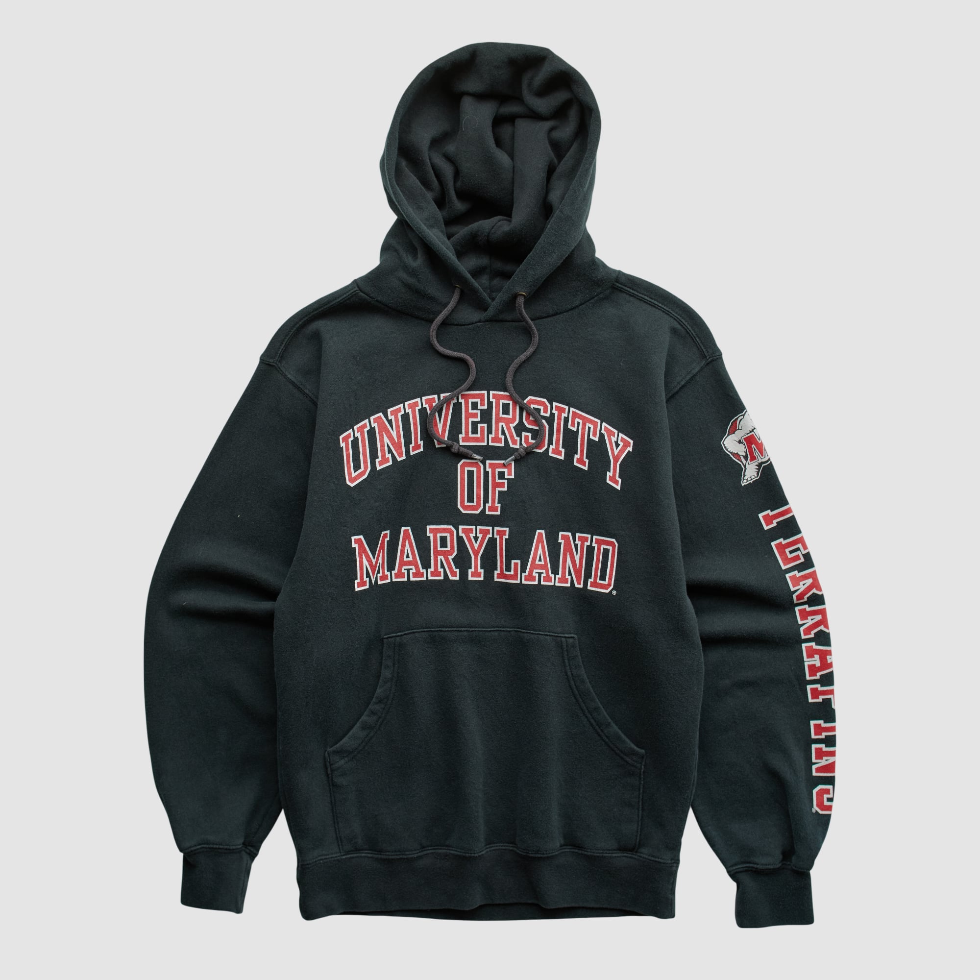 Maryland Terrapins Jansport 2000s Hooded Pullover Sweatshirt - Black - XS by Fanatics Real Vintage