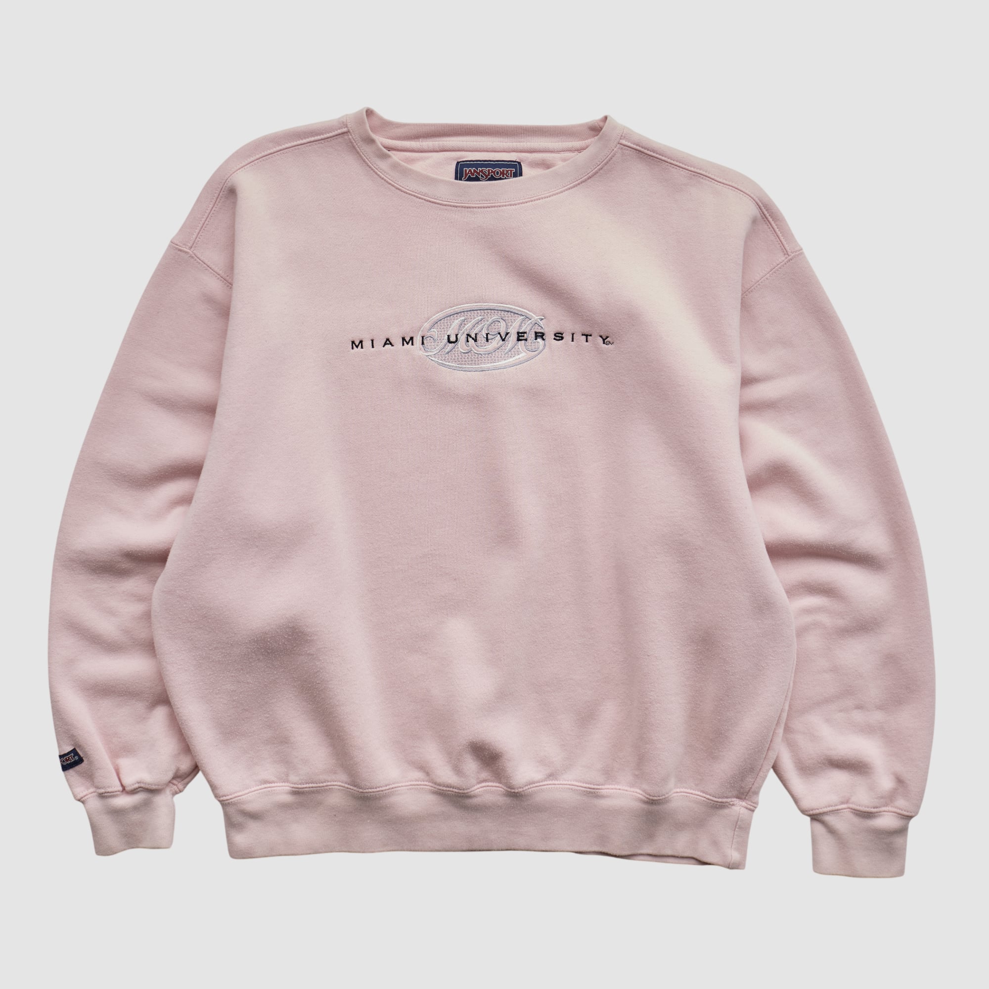 Miami University RedHawks Jansport 2000s Pullover Sweatshirt - Pink - M by Fanatics Real Vintage