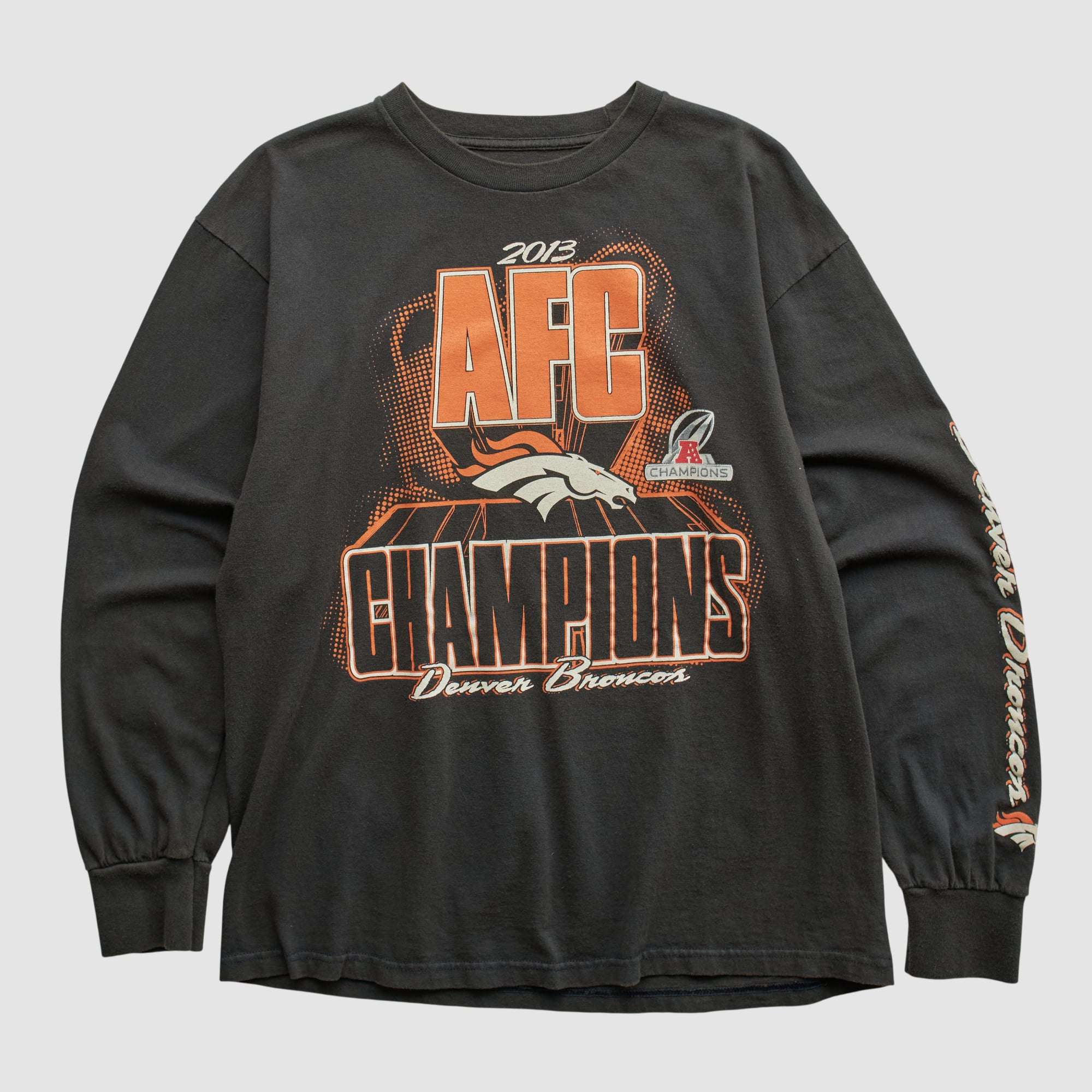 Denver Broncos NFL 2013 Long Sleeve T-shirt - Black - S by Fanatics Real Vintage