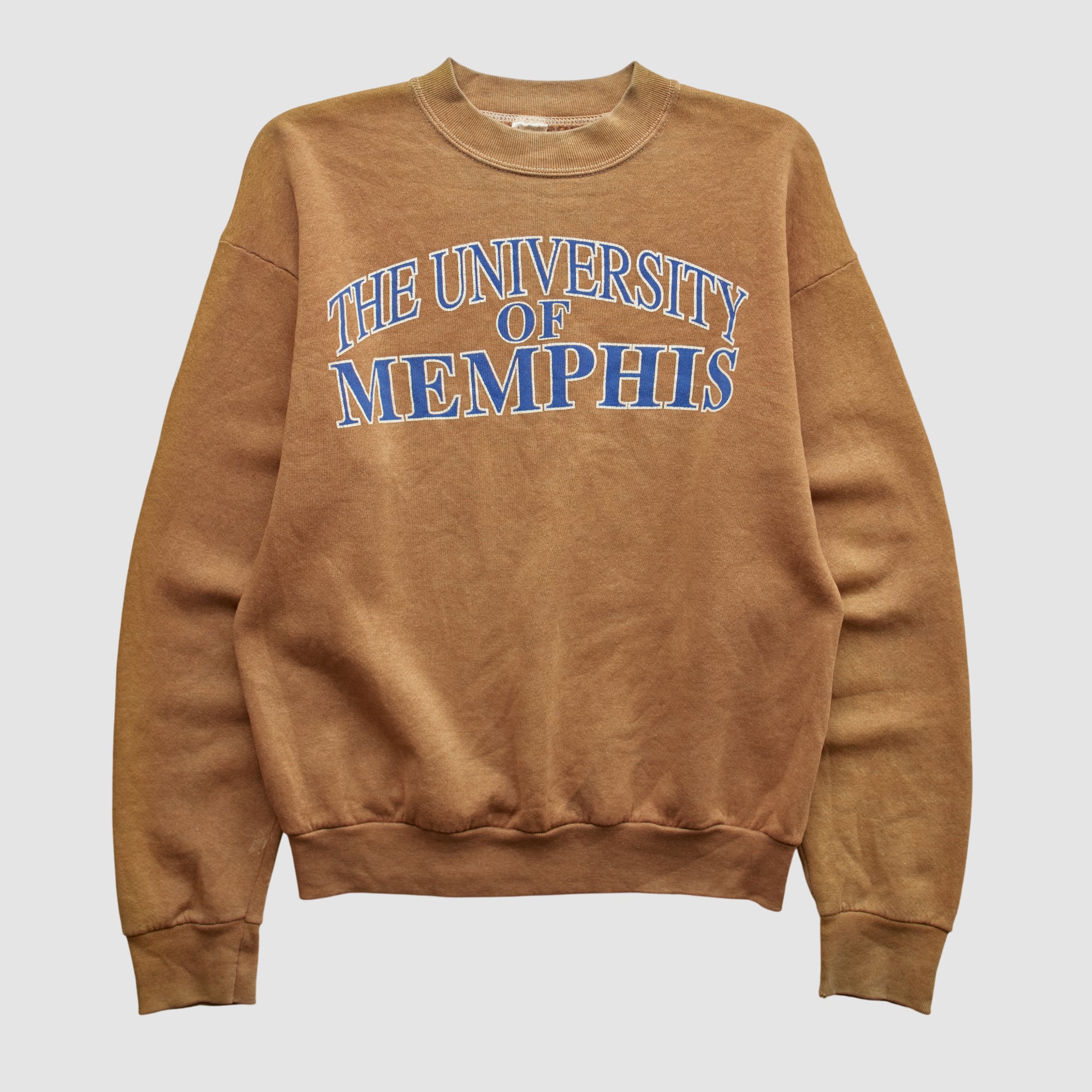 Memphis Tigers Fruit of The Loom 2000s Pullover Sweatshirt - Clay - S by Fanatics Real Vintage
