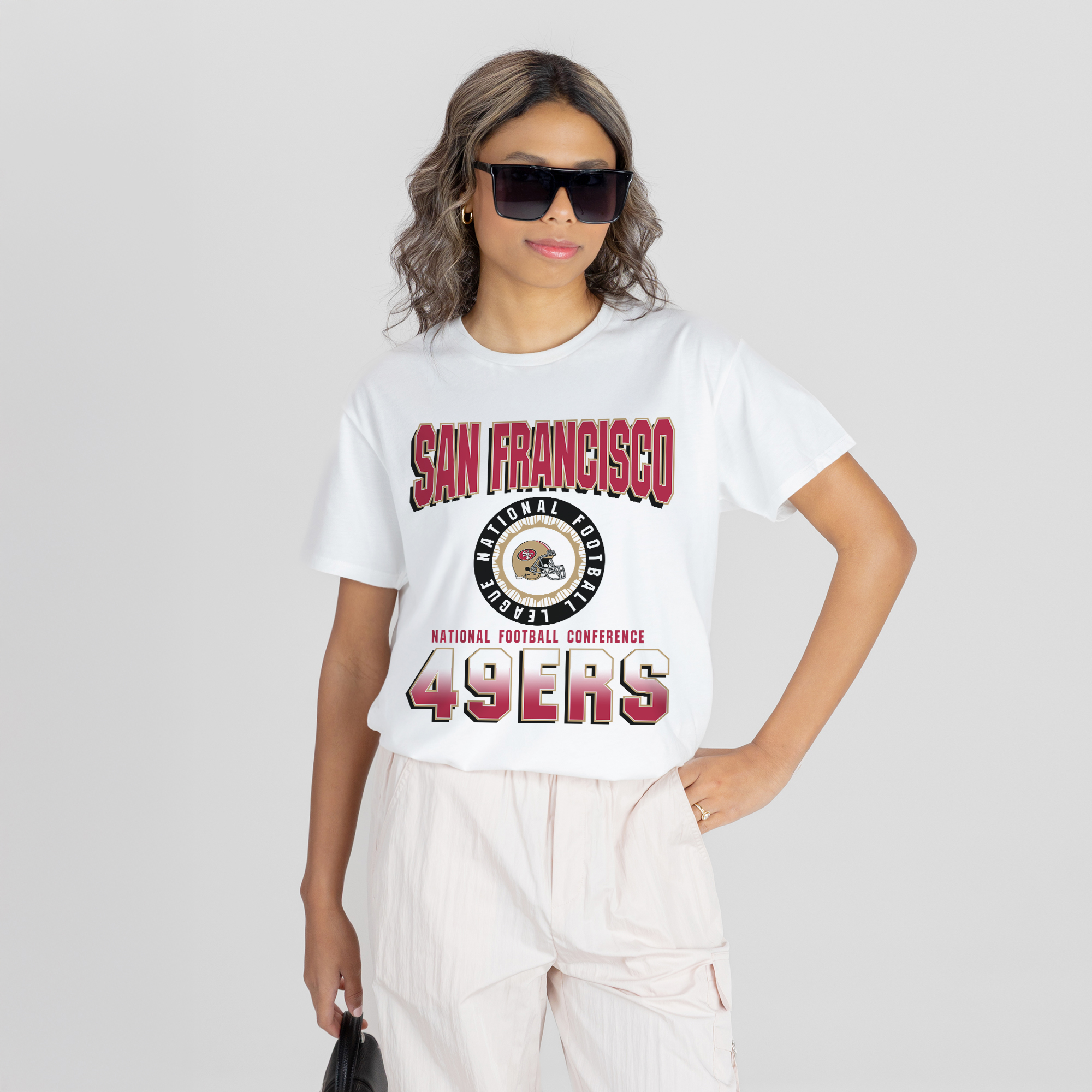 Gameday Couture Women's White San Francisco 49ers Oversized All-Time Classic Flowy T-Shirt - White