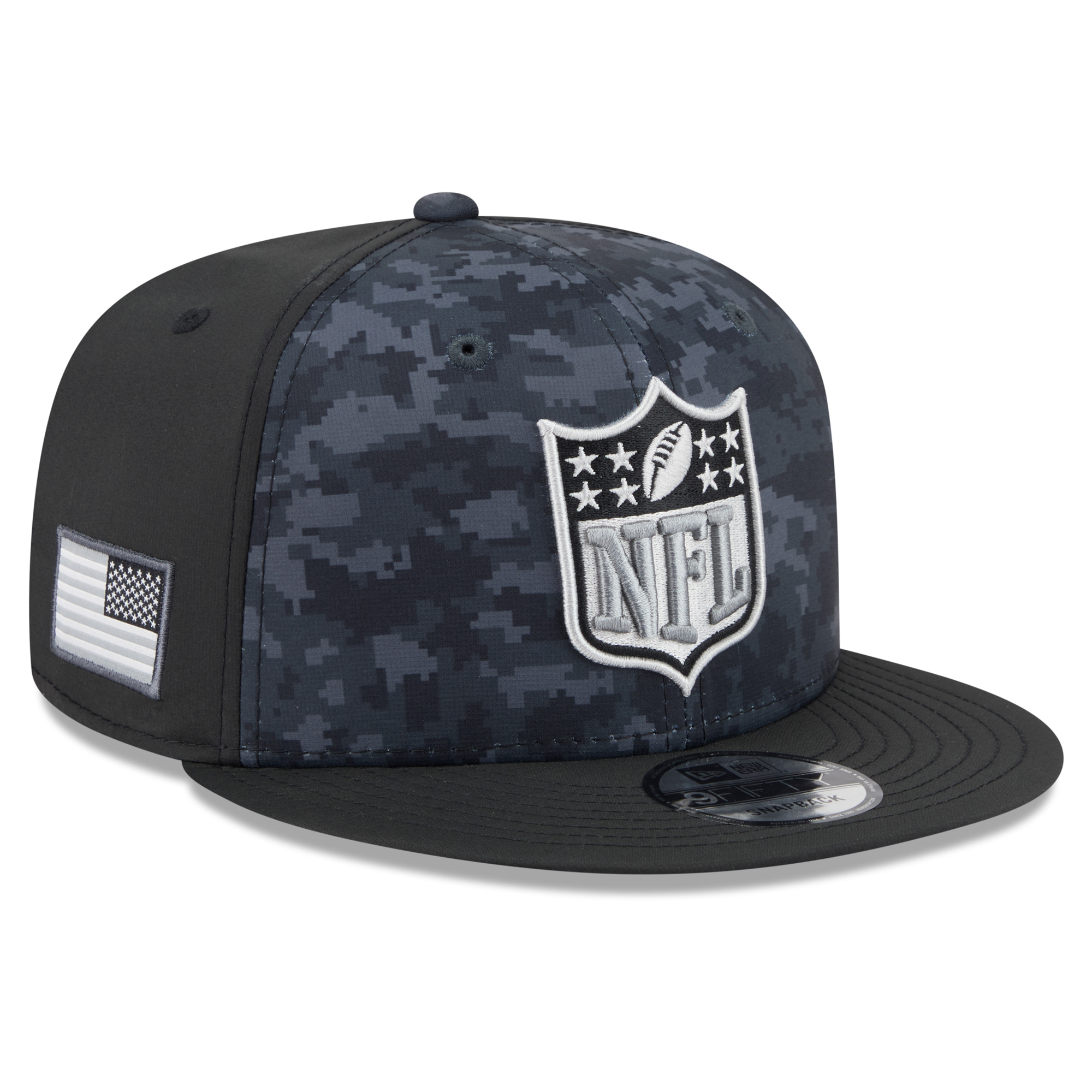 Men's New Era Black NFL 2026 Salute To Service 9FIFTY Snapback Hat