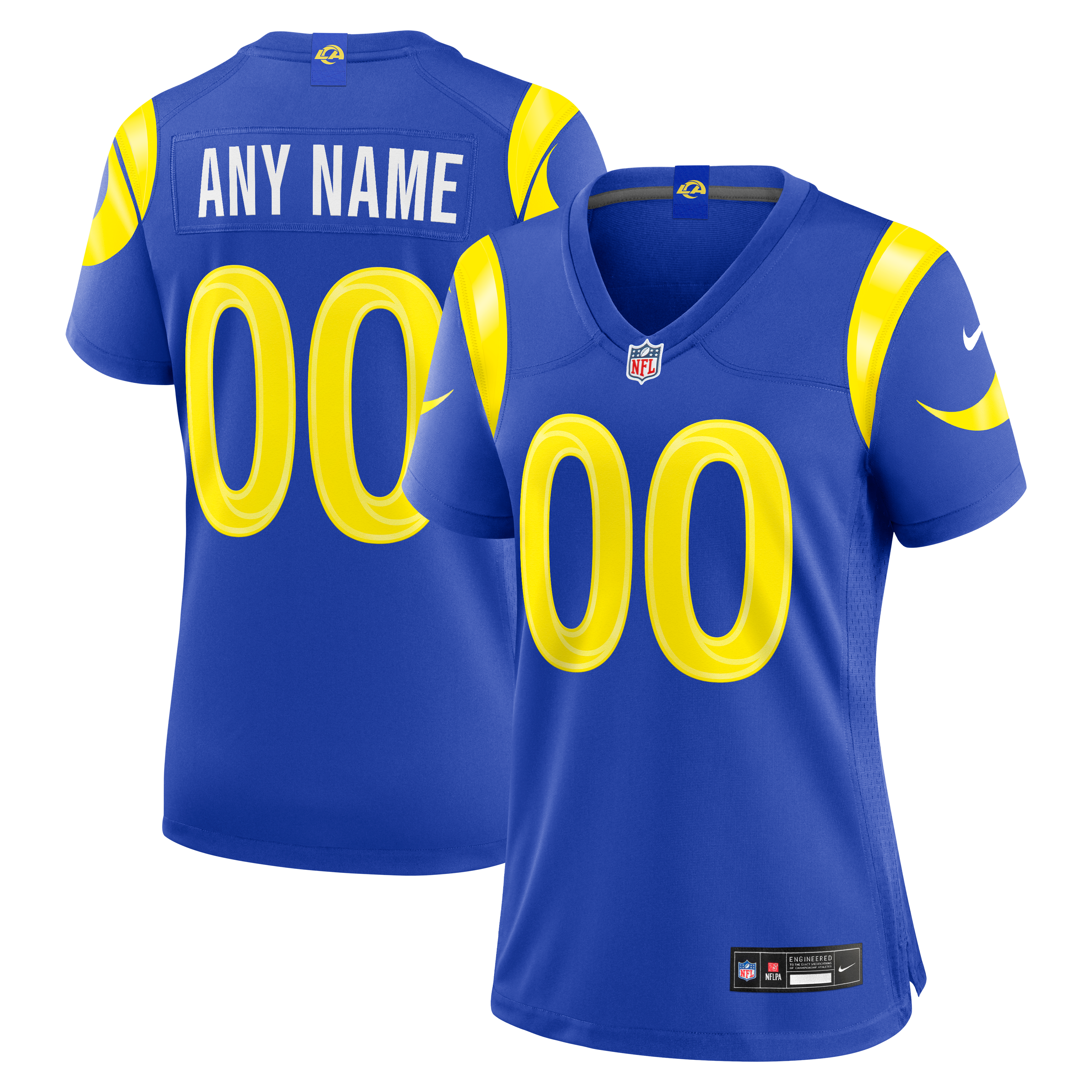 Women's Nike Royal Los Angeles Rams Custom Game Jersey