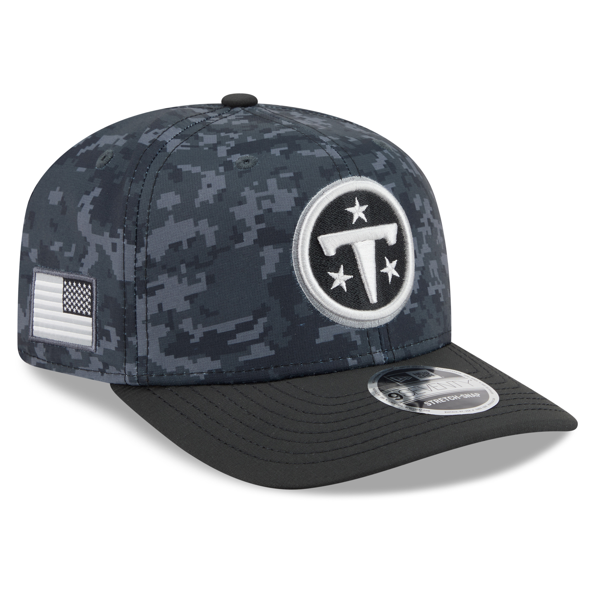 Men's New Era Black Tennessee Titans 2026 Salute To Service 9SEVENTY Adjustable Hat