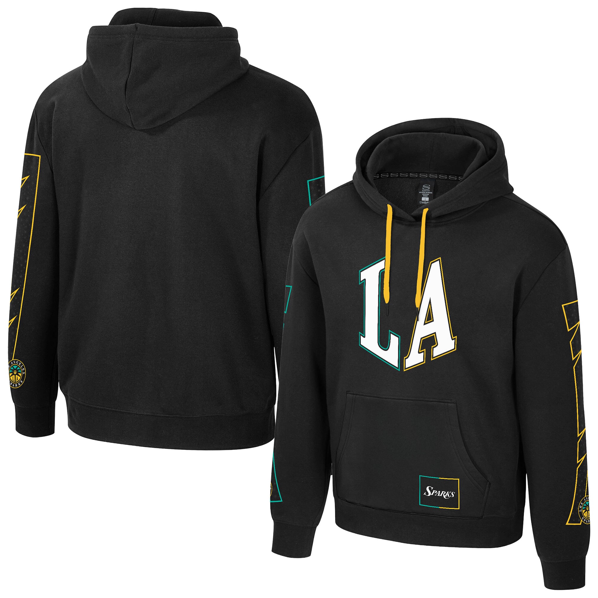 Unisex Stadium Essentials  Black Los Angeles Sparks Rebel Hoodie