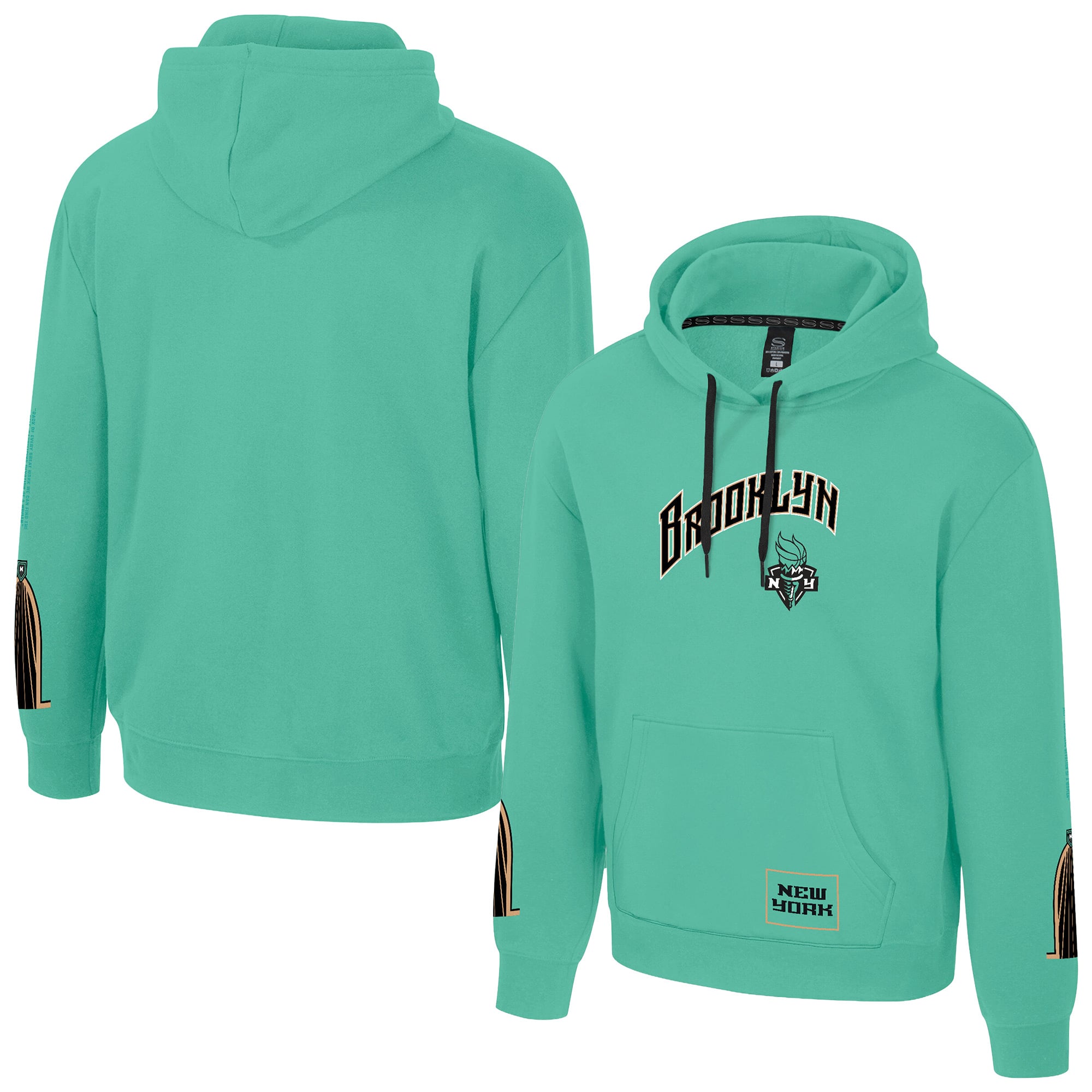 Unisex Stadium Essentials Mint New York Liberty Rebel Hoodie