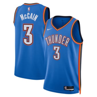 Unisex Nike Jared McCain Blue Oklahoma City Thunder Swingman Jersey - Icon Edition