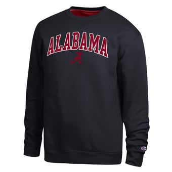 Men's Champion  Black Alabama Crimson Tide Arch Sweatshirt