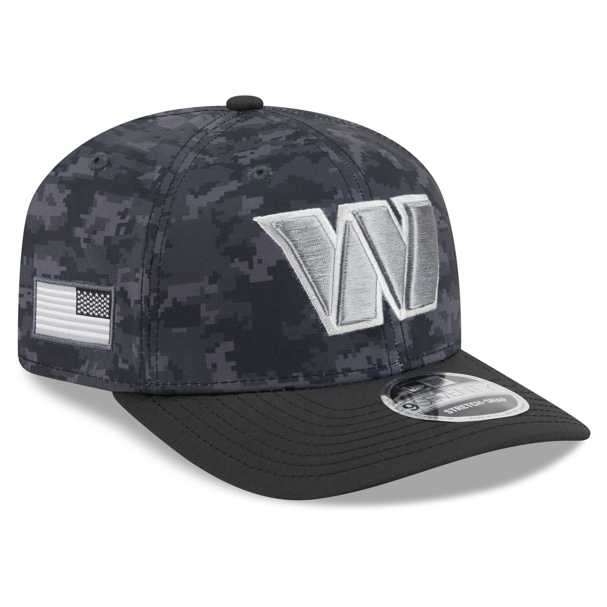 Youth New Era Black Washington Commanders 2026 Salute To Service 9SEVENTY Adjustable Hat