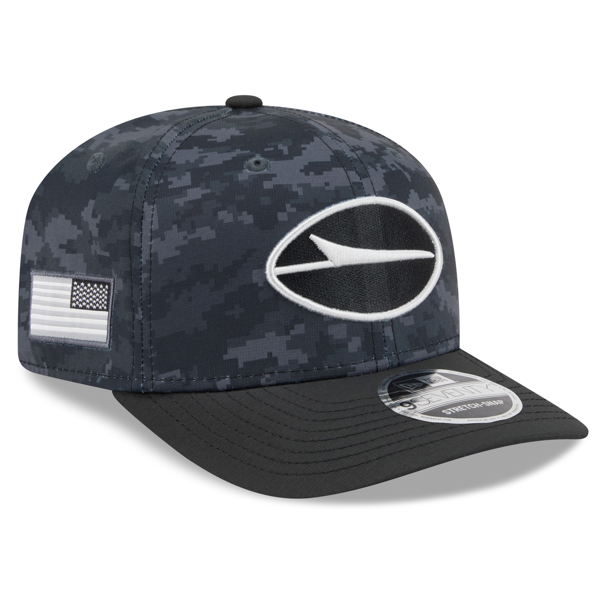 Youth New Era Black New York Jets 2026 Salute To Service 9SEVENTY Adjustable Hat
