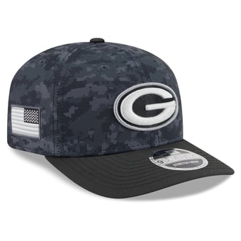 Youth New Era Black Green Bay Packers 2026 Salute To Service 9SEVENTY Adjustable Hat